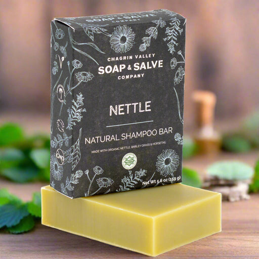 Chagrin Valley Soap & Salve Shampoo Bar: Nettle Shampoo Bar Dark Slate Gray Full Bar 5.6 oz