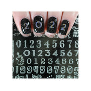UberChic Beauty New Year New Digits Stamping Plate Gray