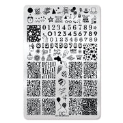 UberChic Beauty New Year New Digits Stamping Plate Black