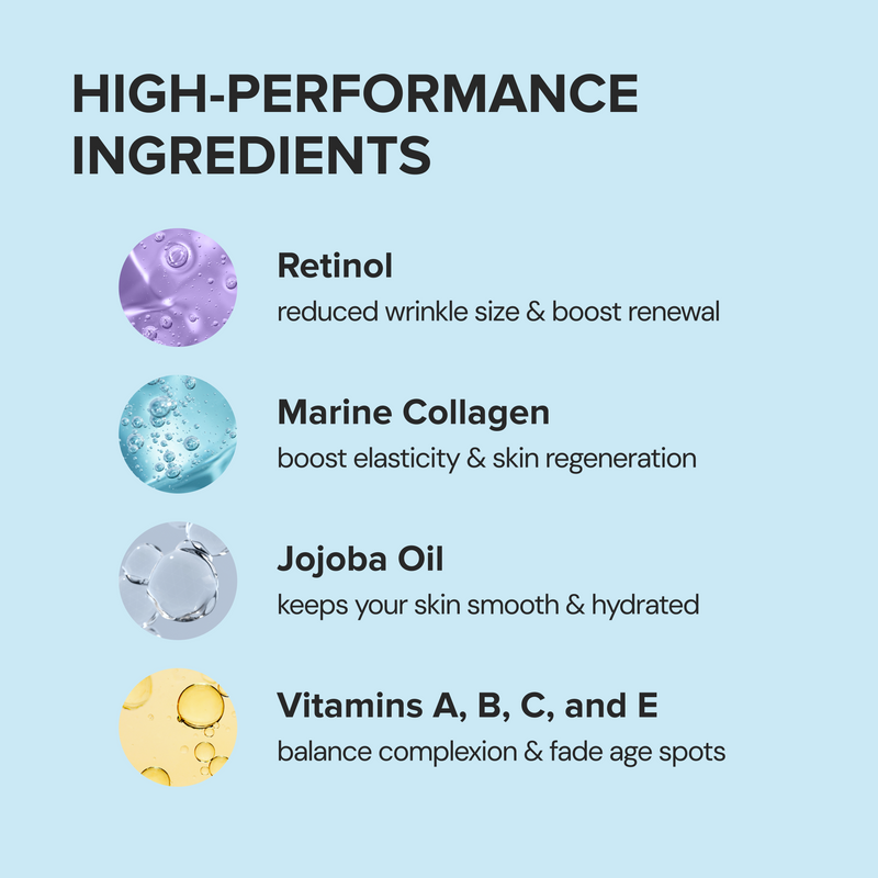 Maree Retinol & Collagen Anti-Age Cream Pale Turquoise 1 item - Complete your routine,2 items - Good choice,3 items - Best price