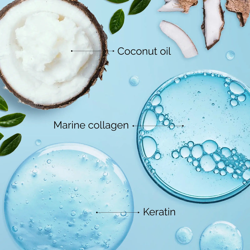 Maree Keratin Mask for Damaged Hair Light Blue 1 item - Complete your routine,2 items - Good choice,3 items - Best price