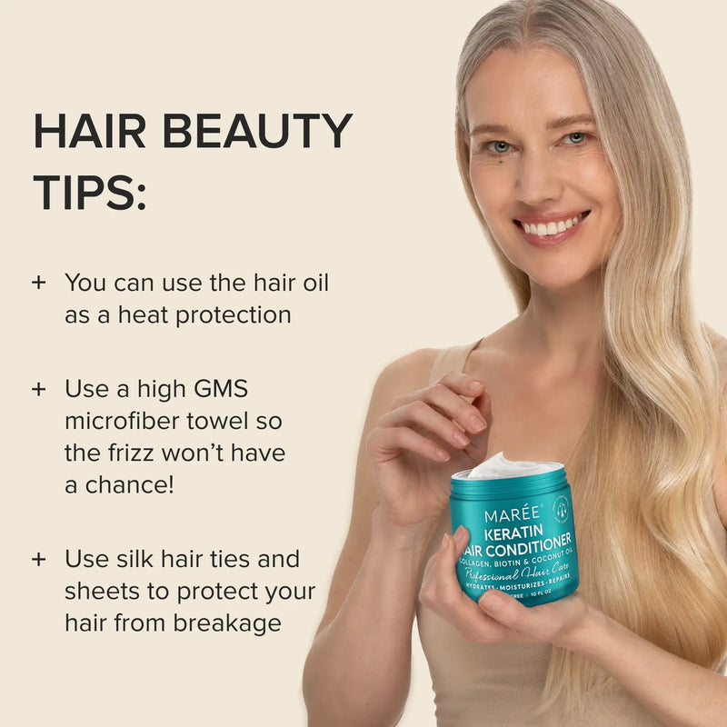 Maree Keratin Mask for Damaged Hair Antique White 1 item - Complete your routine,2 items - Good choice,3 items - Best price