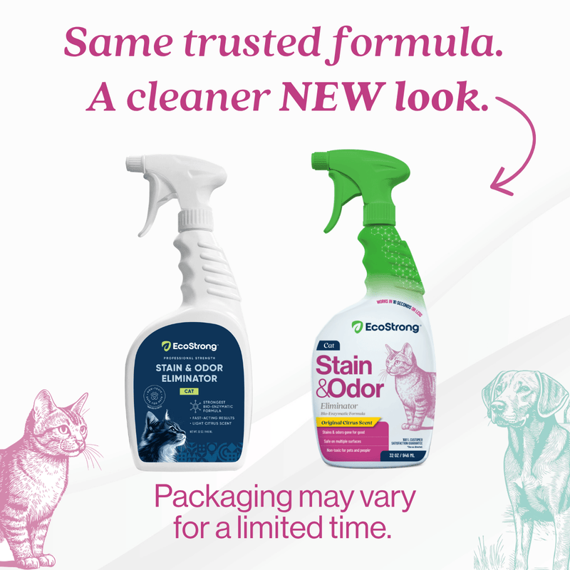 EcoStrong Cat Stain and Odor Eliminator Pet & Animal > Cat Stain & Odor White Smoke 1 Gallon Jug,32 oz Sprayer,32 oz Sprayer Bottle and 1 Gallon Refill