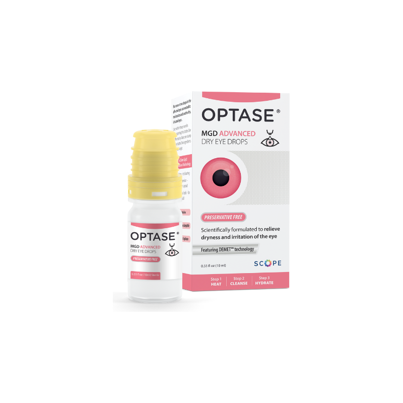 Optase Optase MGD Advanced Dry Eye Drops Preservative 0.33 Oz Eye Drops Light Gray