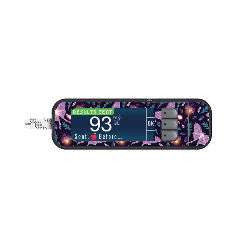 Peelz Night Garden Sticker for Bayer Contour Next Glucometer Peelz/Stickers White Smoke