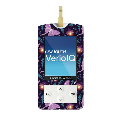Peelz Night Garden for OneTouch Verio IQ Glucometer Peelz/Stickers White Smoke