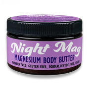 SageWork Organics Night Mag — Topical Magnesium Body Butter for Sleep & Relaxation Body Butters Black 4 fl oz