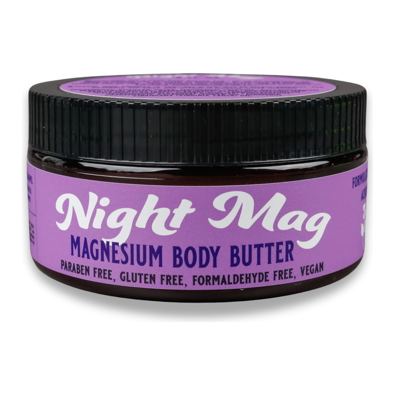 SageWork Organics Night Mag — Topical Magnesium Body Butter for Sleep & Relaxation Body Butters Light Slate Gray 8 fl oz