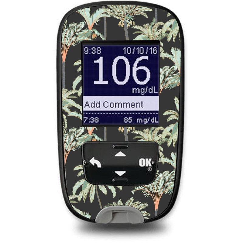 Peelz Night Palms Sticker for the Accu-Chek Guide Glucometer Peelz/Stickers Dark Slate Gray