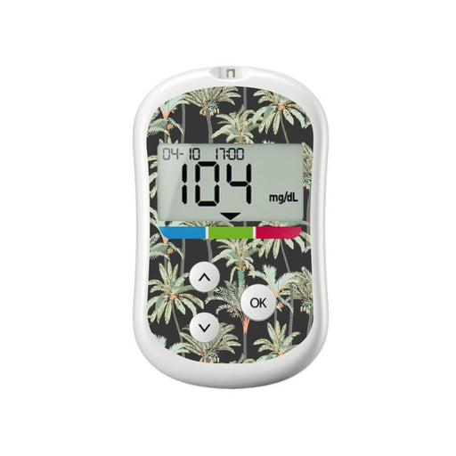 Peelz Night Palms for OneTouch Verio Flex Glucometer Peelz/Stickers White Smoke