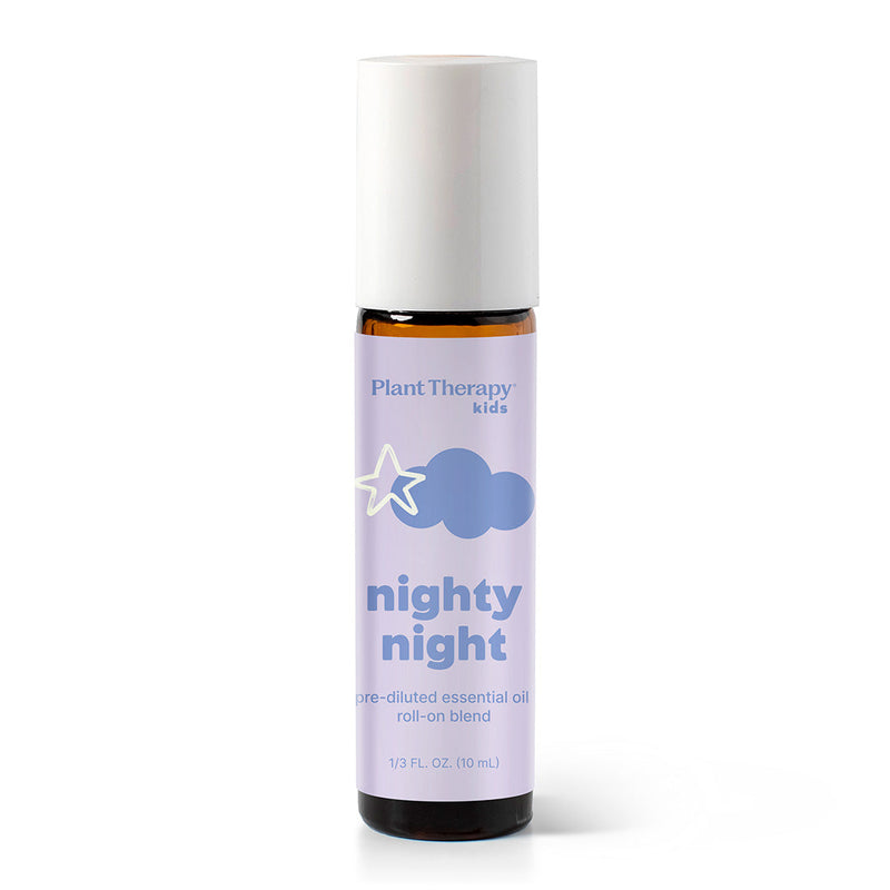 Plant Therapy Nighty Night Essential Oil Pre-Diluted Roll-On Essential Oil White Smoke 10 mL