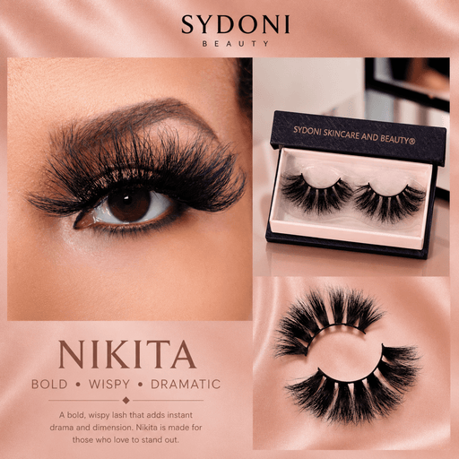 Sydoni Skincare and Beauty SYDONI "NIKITA" LUXURY MINK LASHES - Bold, Wispy, Dramatic Mink Lashes Light Pink