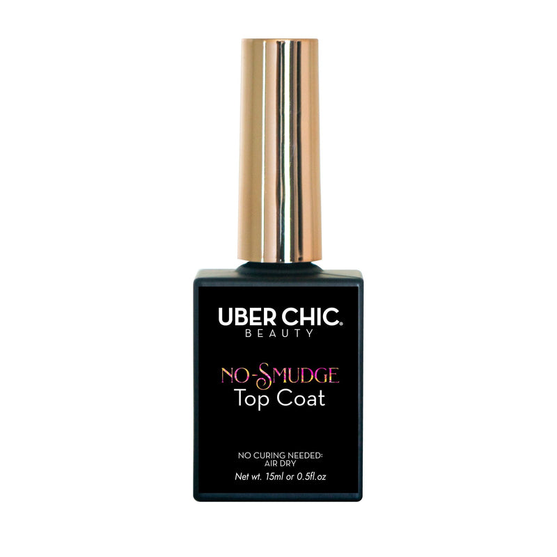 UberChic Beauty No-Smudge Top Coat - Specialty Top Coat Stamping Polish Black