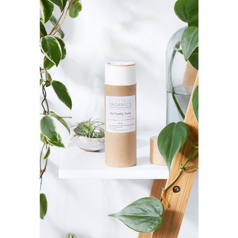 Butter Me Up Organics No Funky Junk / Men's Talc Free Powder Body Lavender