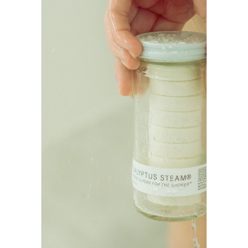 No Tox Life EUCALYPTUS STEAM® Cleansing vapors for the shower® - Normal Jar - No Tox Life® Gray