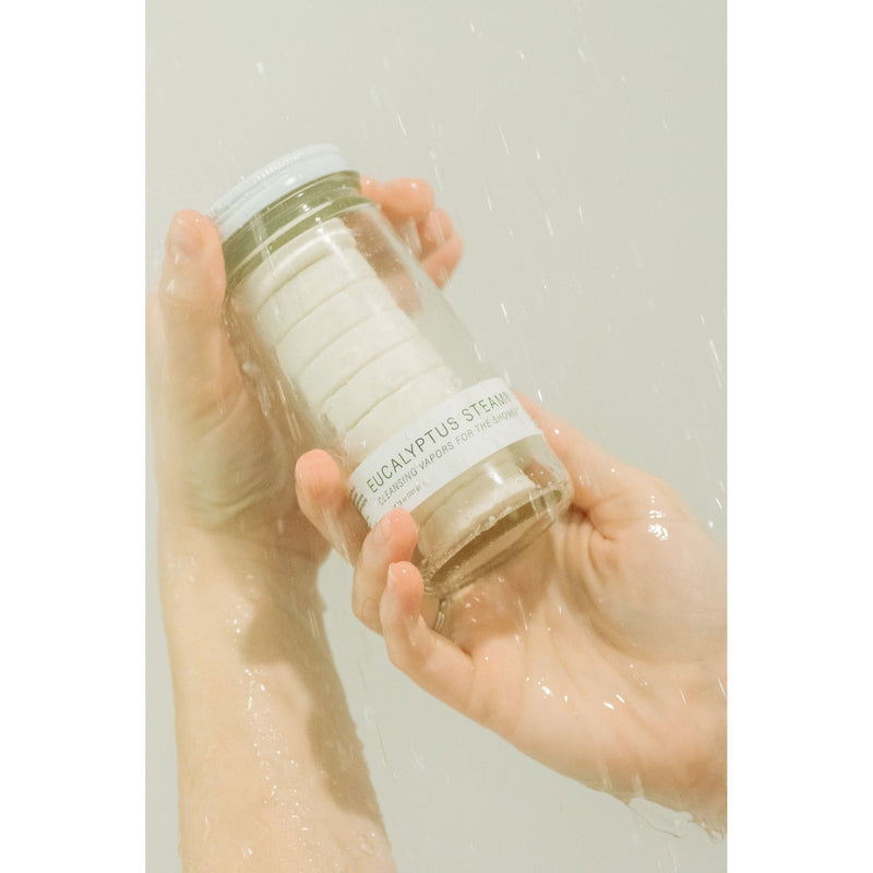 No Tox Life EUCALYPTUS STEAM® Cleansing vapors for the shower® - Normal Jar - No Tox Life® Light Gray