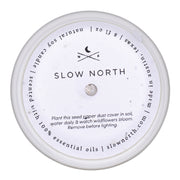 Slow North Of The Sea - Signature Soy Candle – Eucalyptus, Lavender & Peppermint Frosted Candles Lavender