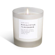 Slow North Eucalyptus + Lavender - Signature Soy Candle Frosted Candles White Smoke