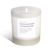 Slow North Lemongrass + Tangerine - Signature Candle Frosted Candles Light Gray