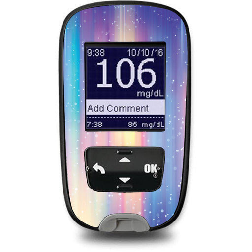 Peelz Northern Lights Sticker for the Accu-Chek Guide Glucometer Peelz/Stickers White Smoke