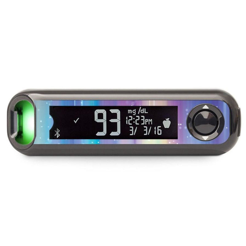 Peelz Northern Lights for Bayer Contour© Next One Glucometer Peelz/Stickers Dark Slate Gray
