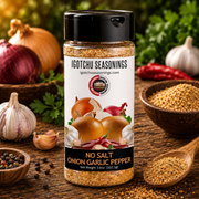 Igotchu Seasonings Igotchu No Salt Onion Garlic pepper Seasonings & Spices Black 5.5 oz,8 oz