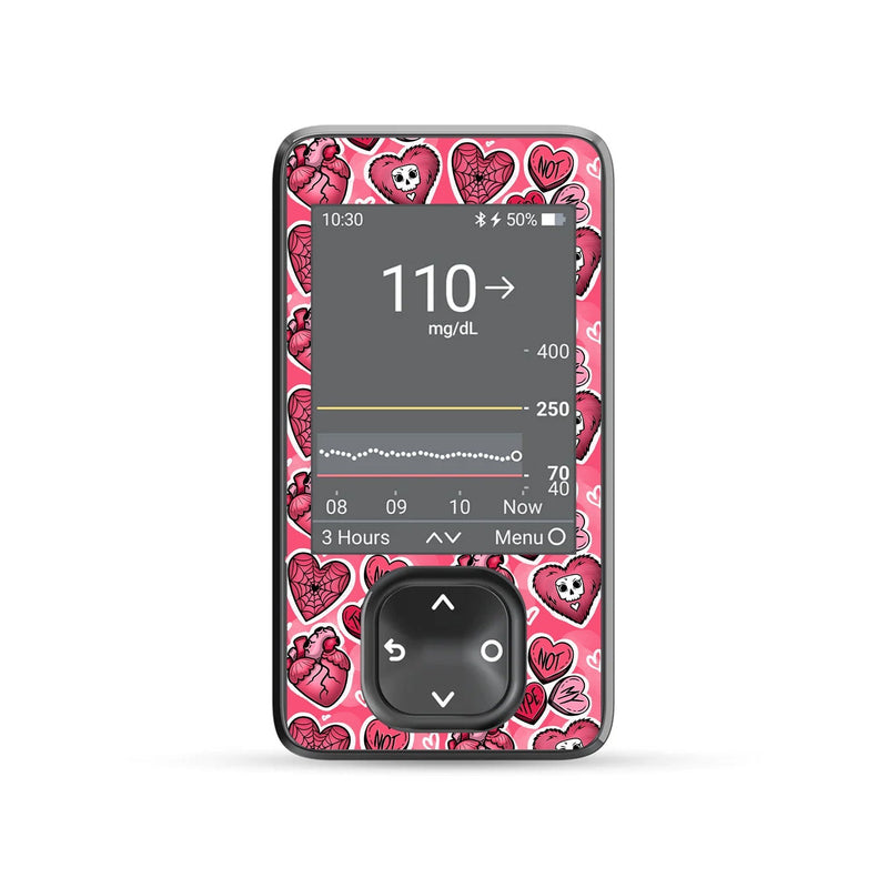 Peelz Not My Type DEXCOM G7 and Stelo and G6 Touchscreen Receiver Sticker Peelz/Stickers Dim Gray