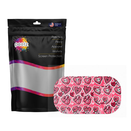 Peelz Not My Type Dexcom G7 and Stelo Patch Tape - Pump Peelz Patch Medical Tape White Smoke 4-Pack (Set of 4 Patches)