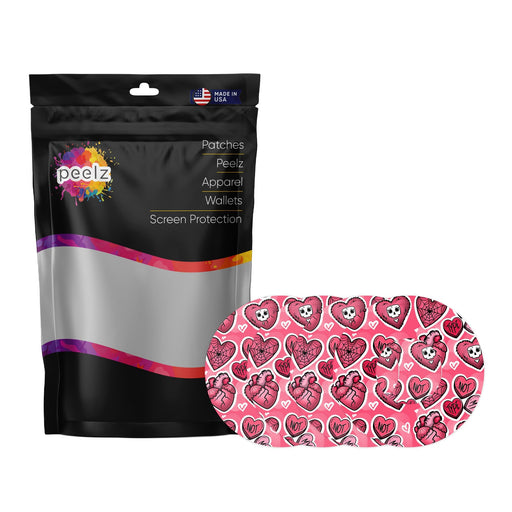 Peelz Not My Type Patch  Tape Designed for the FreeStyle Libre 2 Patch Medical Tape White Smoke 4-Pack Libre 2 (Set of 4 Patches)