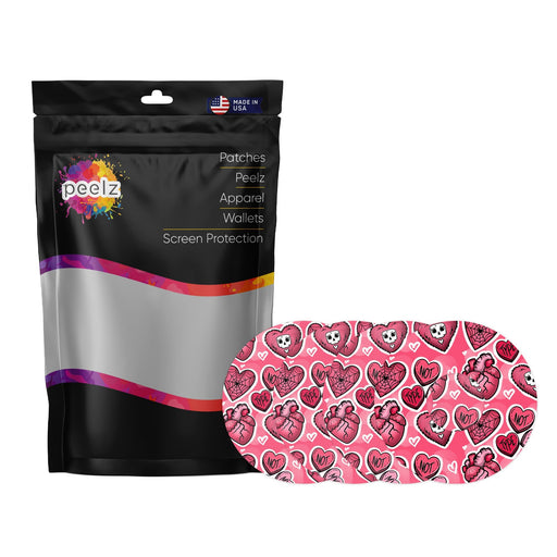 Peelz Not My Type Patch Tape Designed for the FreeStyle Libre 3 Plus & Lingo Patch Medical Tape White Smoke 4-Pack (Set of 4 Patches)