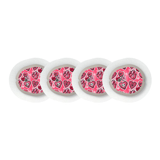 Peelz Not My Type Sticker Designed for the DEXCOM G7 and Stelo Transmitter Peelz/Stickers White Smoke 4-pack (Set of 4 Stickers)