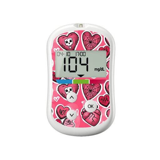 Peelz Not My Type for OneTouch Verio Flex Glucometer Peelz/Stickers White Smoke