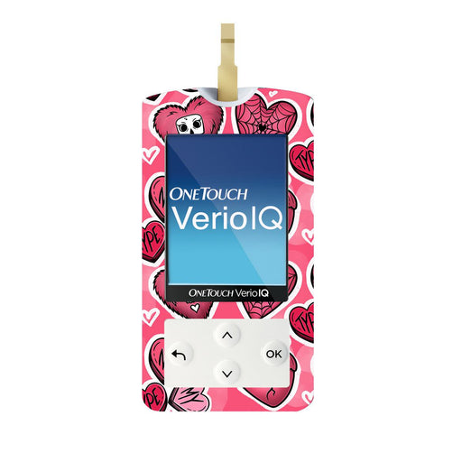 Peelz Not My Type for OneTouch Verio IQ Glucometer Peelz/Stickers White Smoke