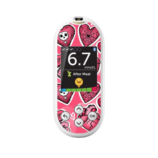 Peelz Not My Type for OneTouch Verio Reflect Glucometer Peelz/Stickers White Smoke