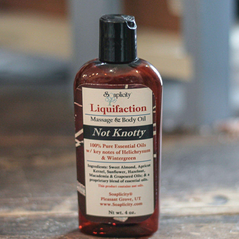 Soaplicity Not Knotty Liquifaction Massage Oil Massage Oil Dim Gray