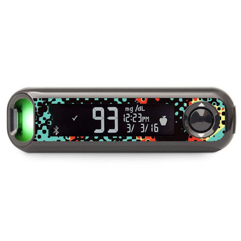 Peelz Nuclear Meltdown Bayer Contour© Next One Glucometer Peelz/Stickers Black