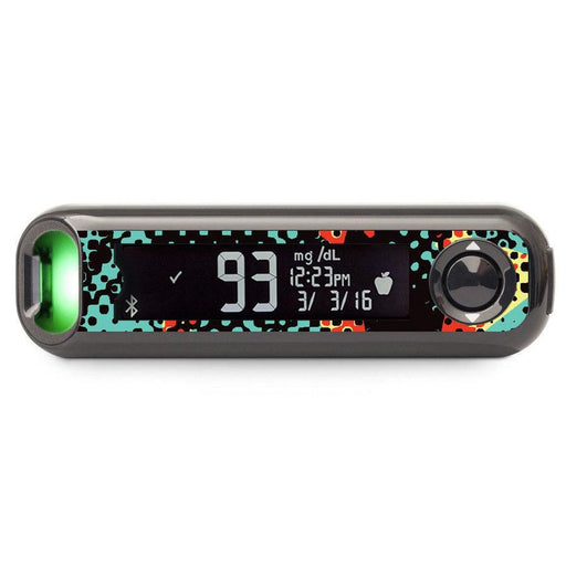 Peelz Nuclear Meltdown Bayer Contour© Next One Glucometer Peelz/Stickers Black