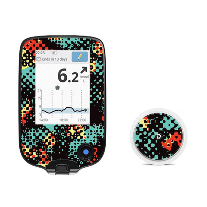 Peelz Nuclear Meltdown Freestyle Libre 2 Peelz/Stickers White Smoke Receiver + Sensor