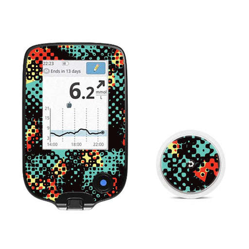Peelz Nuclear Meltdown Freestyle Libre 2 Peelz/Stickers White Smoke Receiver + Sensor