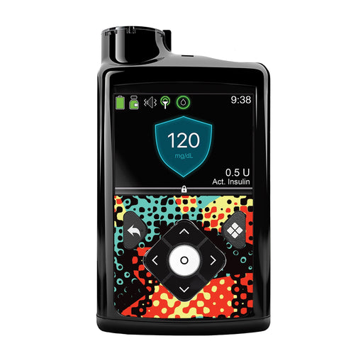 Peelz Nuclear Meltdown for Medtronic MiniMed 770G & 780G Peelz/Stickers Black Front Peelz