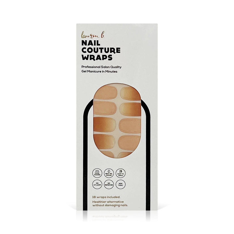 laurenbbeauty Nude Gradient Gel Nail Wrap Nail Art Kits & Accessories Light Gray