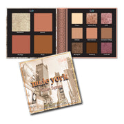 Rude Cosmetics Nude York Face and Eye Palette Face Palettes Rosy Brown Nude York
