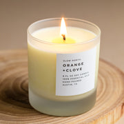 Slow North Orange + Clove - Signature Soy Candle Frosted Candles Rosy Brown