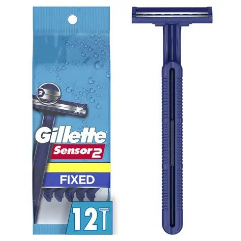 Gillette Gillette Sensor2 Disposable Razors, 12 Count Shaving & Grooming White Smoke