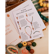 Be A Heart Our Lady of Guadalupe DIY Rosary Kit rosary kit Light Gray