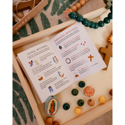 Be A Heart Our Lady of Guadalupe DIY Rosary Kit rosary kit Light Gray