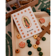Be A Heart Our Lady of Guadalupe DIY Rosary Kit rosary kit Tan