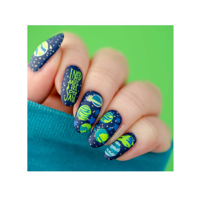UberChic Beauty Out Of This World Stamping Plate Medium Sea Green