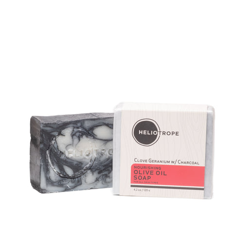 Heliotrope San Francisco Nourishing Olive Oil Soaps Soap Light Gray Clove Geranium