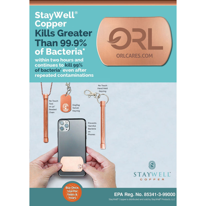 ORL ORL Anti-Microbial Copper Phone Patch Accessory Cadet Blue